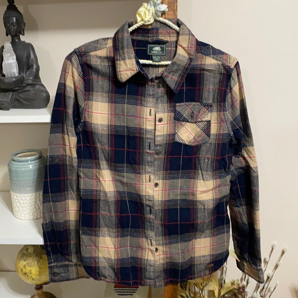 Roots Kids Boys Plaid Shirt